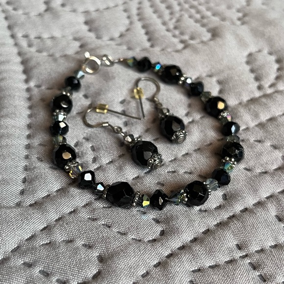 Marcia Fossey - historical bead bracelet and earring set - Picture 2 of 5